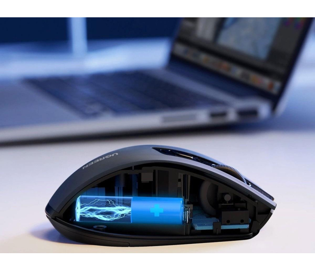 UGREEN Bezprzewodowa mysz 2.4 GHz + Bluetooth 5.0 czarny - 1501510 - zdjęcie 5